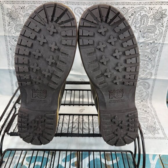 TIMBERLAND PRO A3116 Women's Brown Steel Toe Leather Shoes Size 7 Worn 1X - Picture 7 of 11